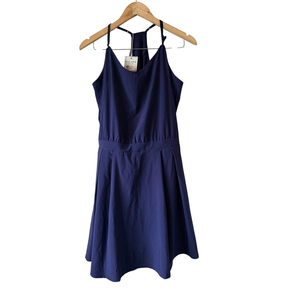 Halara Breezeful Patriot Blue Active Dress Medium Racerback Cutout Athleisure